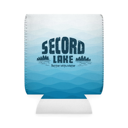Secord Lake Better with Water Insulated Beer Can Koozie