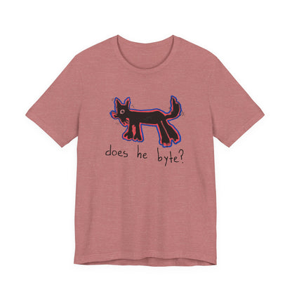 “Does He Byte?”  — Graphic Tee