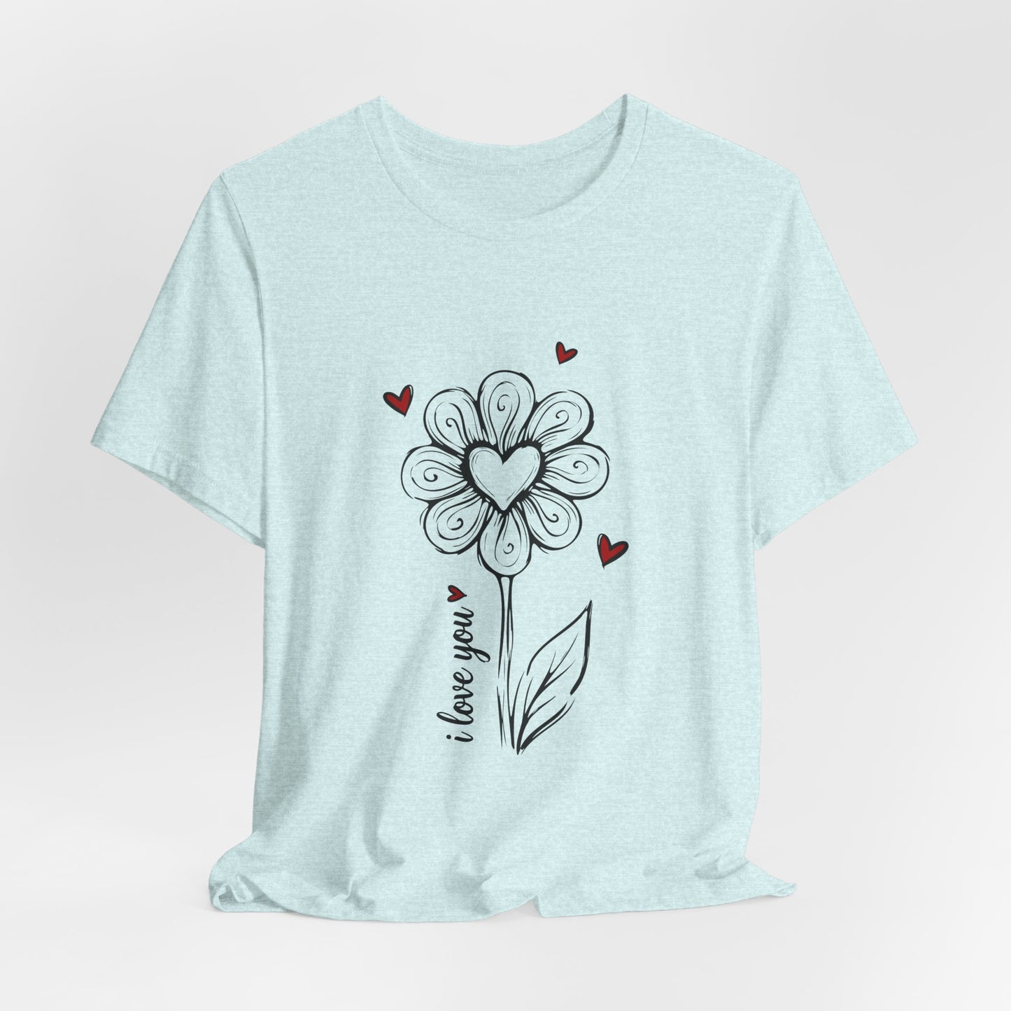 "I Love You" Flower Tee