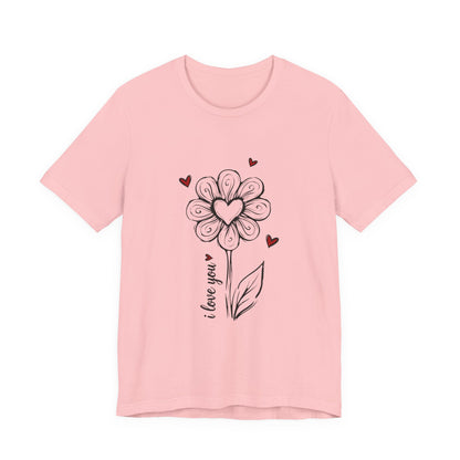 "I Love You" Flower Tee