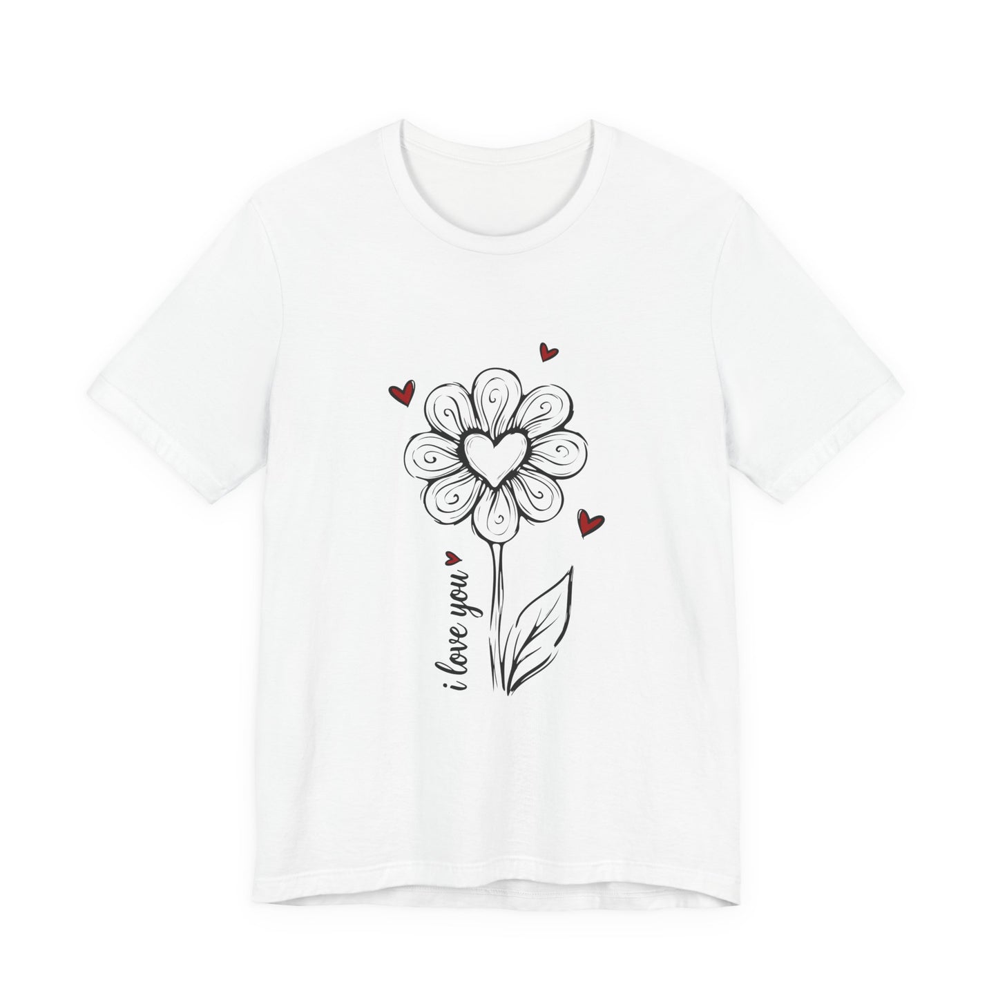 "I Love You" Flower Tee
