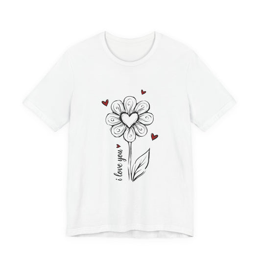 "I Love You" Flower Tee