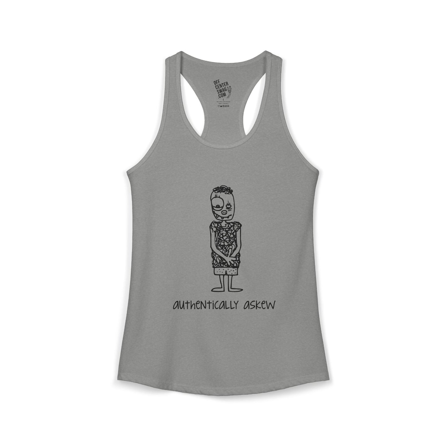 "Authentically Askew" Women's Ideal Racerback Tank