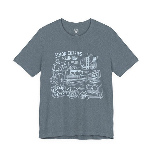 "Cuzzie Reunion" Unisex Jersey Short Sleeve Tee