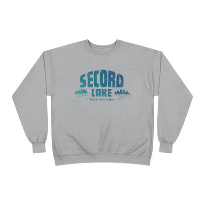 "Secord Lake, Better With Water" Crewneck Sweatshirt