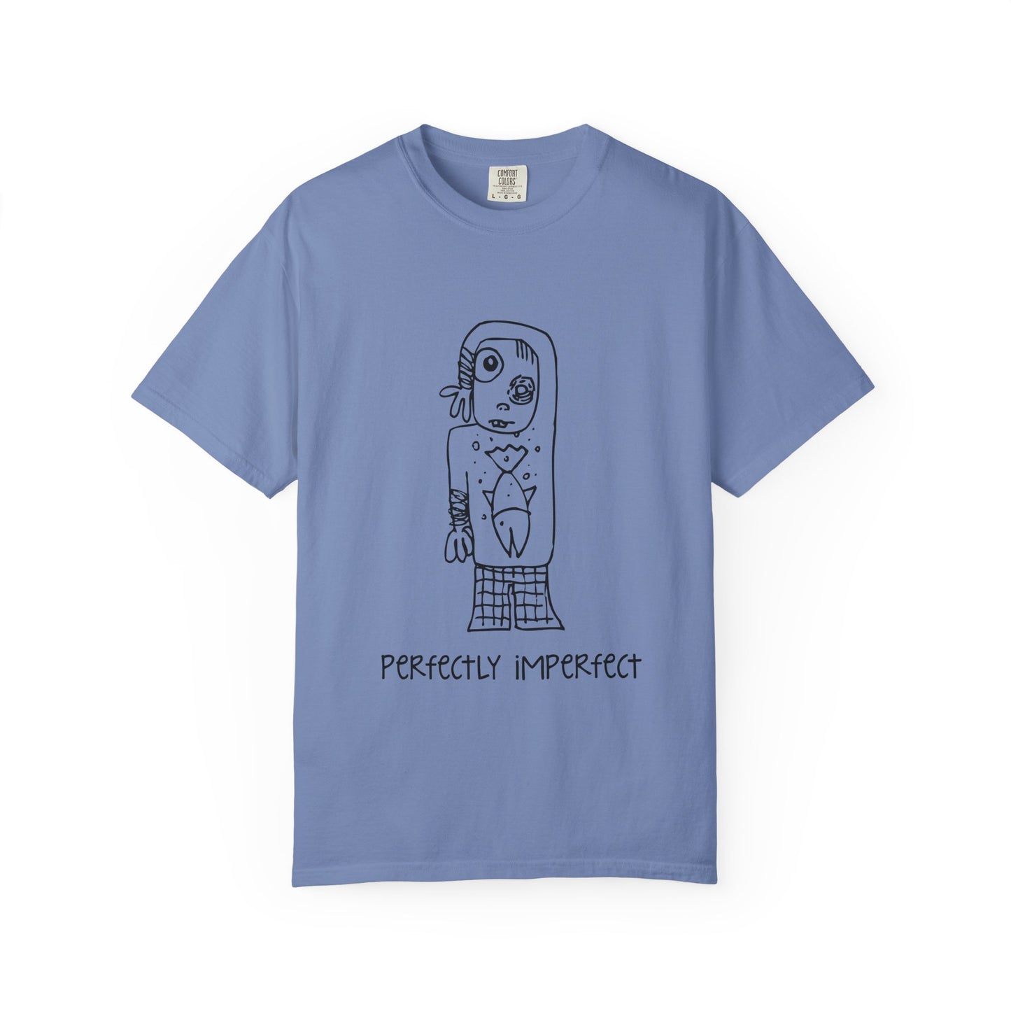 Perfectly Imperfect T-Shirt — Hand-Drawn Self-Love Graphic Tee