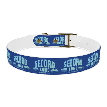 "Secord Lake, Better With Water" Dog Collar