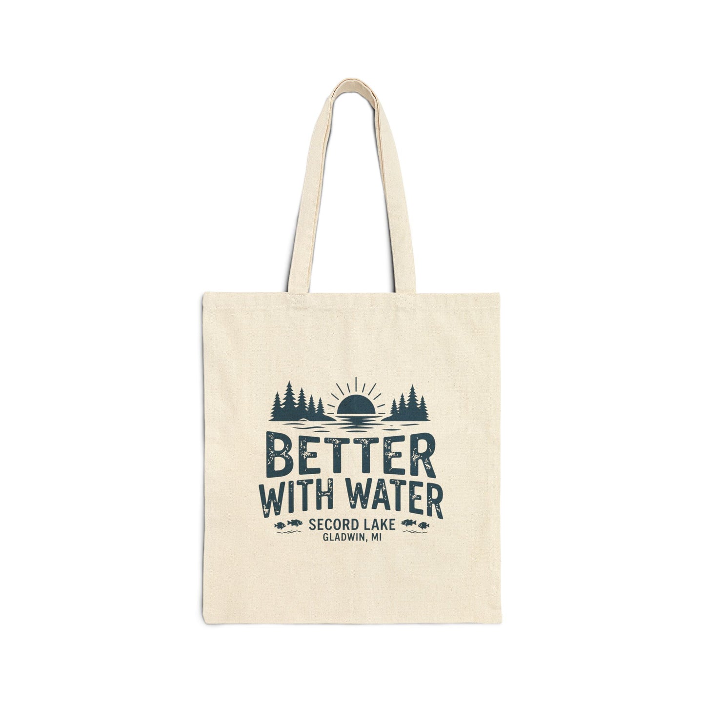 "Better With Water" Cotton Canvas Tote
