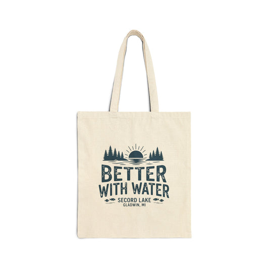 "Better With Water" Cotton Canvas Tote