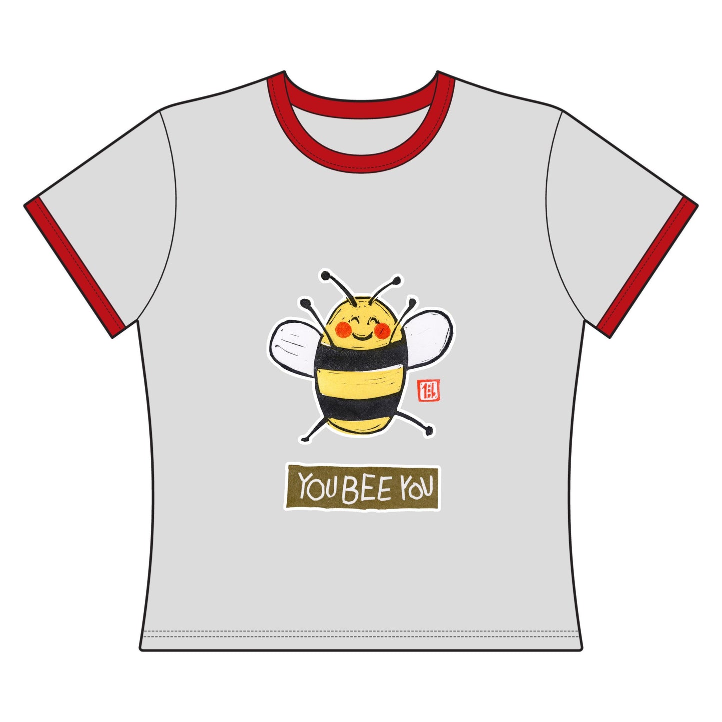 "Small Good Things, You Bee You" Ringer Tee
