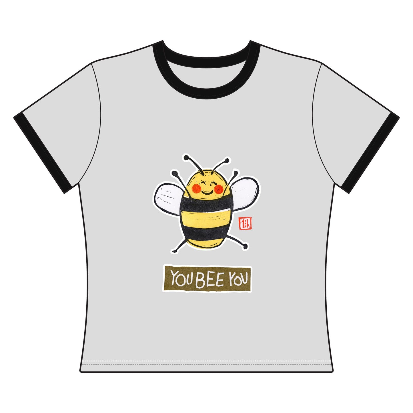 "Small Good Things, You Bee You" Ringer Tee