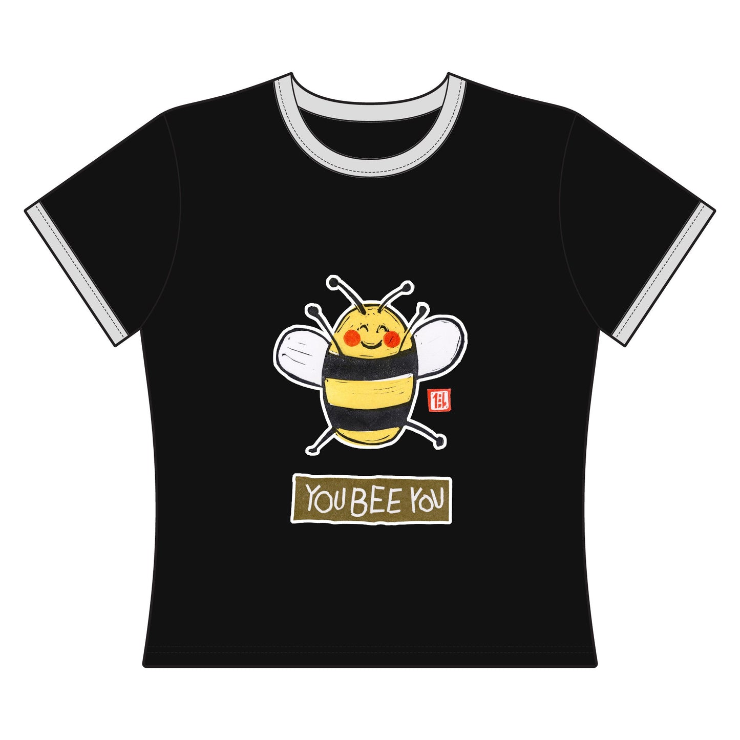 "Small Good Things, You Bee You" Ringer Tee