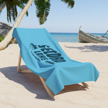 "Secord Lake, Better With Water" Beach Towel