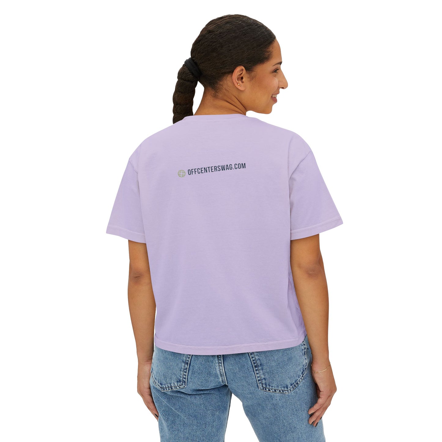Boxy Tee — 'Slightly Tilted Totally You' Cute Frog Graphic Women's Shirt