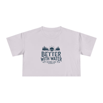 "Better With Water" Crop Tee