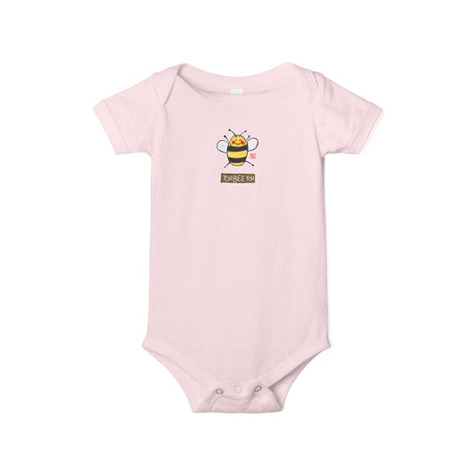 "You Bee You" Graphic Baby Onesie | Bella+Canvas Bodysuit | Self Acceptance Baby Gift