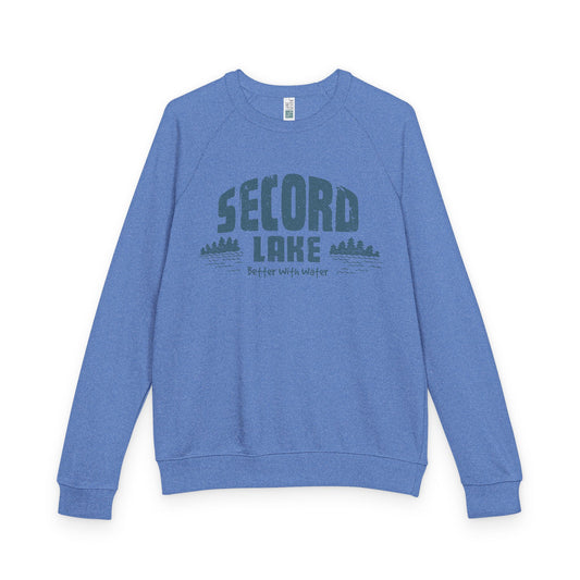 Secord Lake Better with Water — Crewneck Sweatshirt