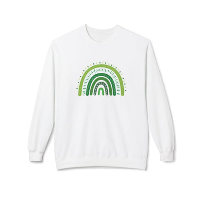 St. Patrick’s Day Sweatshirt | "Green Boho Rainbow" Crewneck | St. Patrick’s Day Apparel