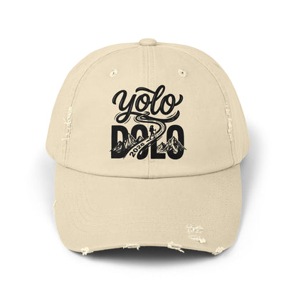 YOLO DOLO – Distressed Baseball Cap