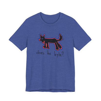 “Does He Byte?”  — Graphic Tee