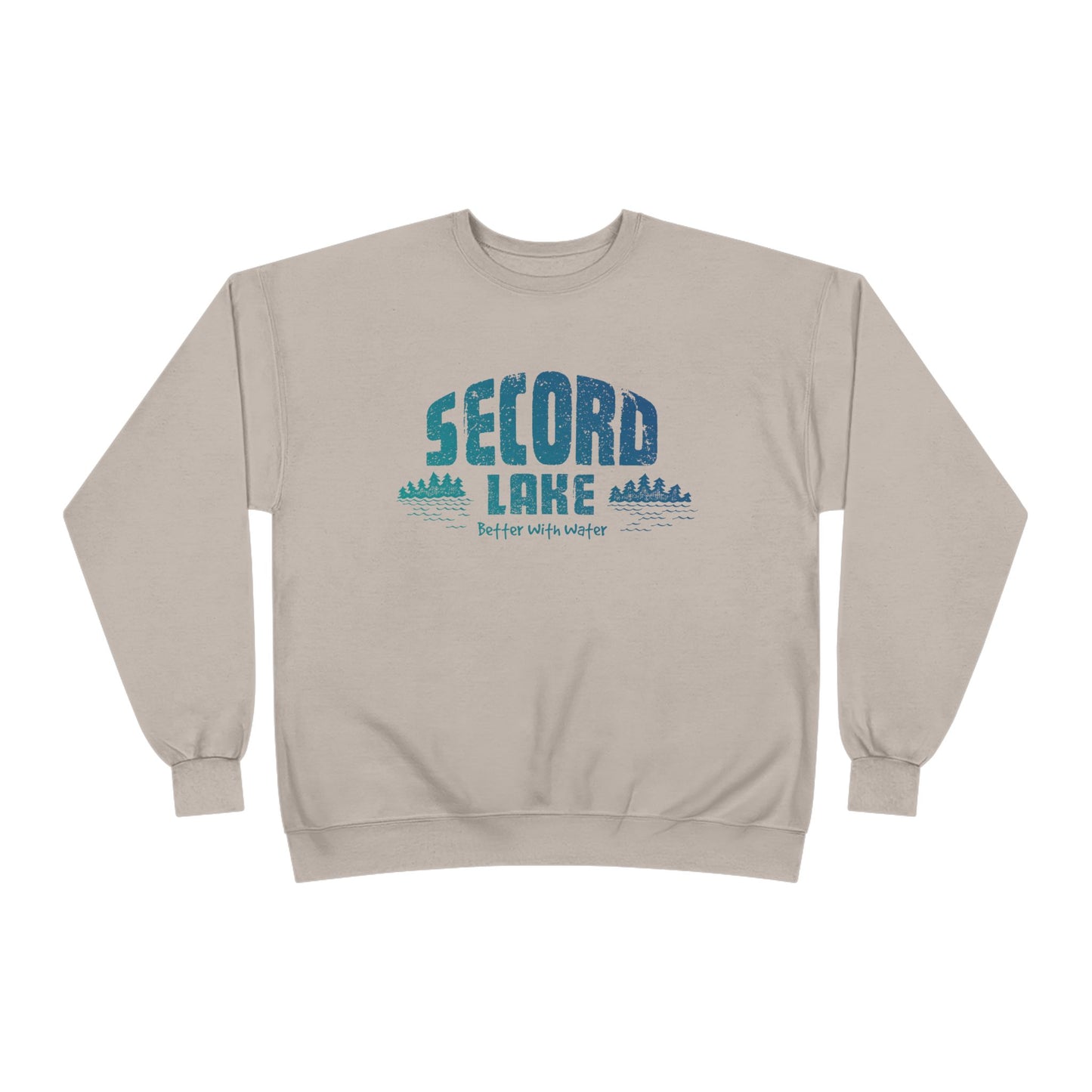 "Secord Lake, Better With Water" Crewneck Sweatshirt