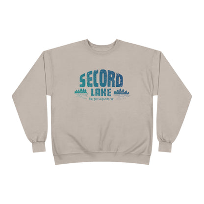 "Secord Lake, Better With Water" Crewneck Sweatshirt