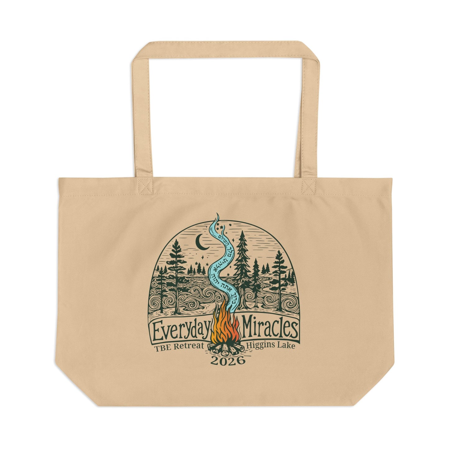 "Everyday Miracles" Large Eco Canvas Tote