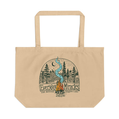 "Everyday Miracles" Large Eco Canvas Tote