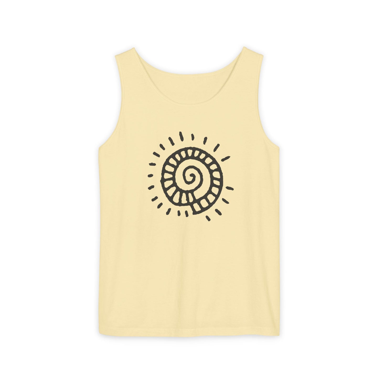 "Spiral Sun"  —  Boho Tank Top