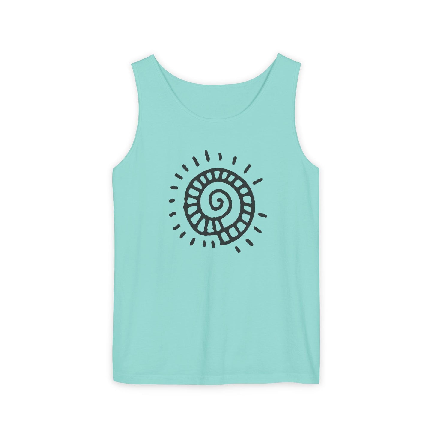 "Spiral Sun"  —  Boho Tank Top