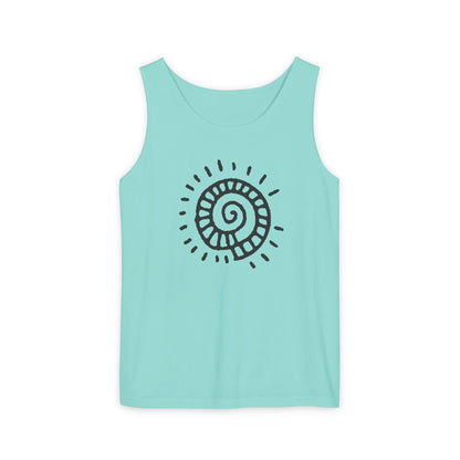 "Spiral Sun"  —  Boho Tank Top