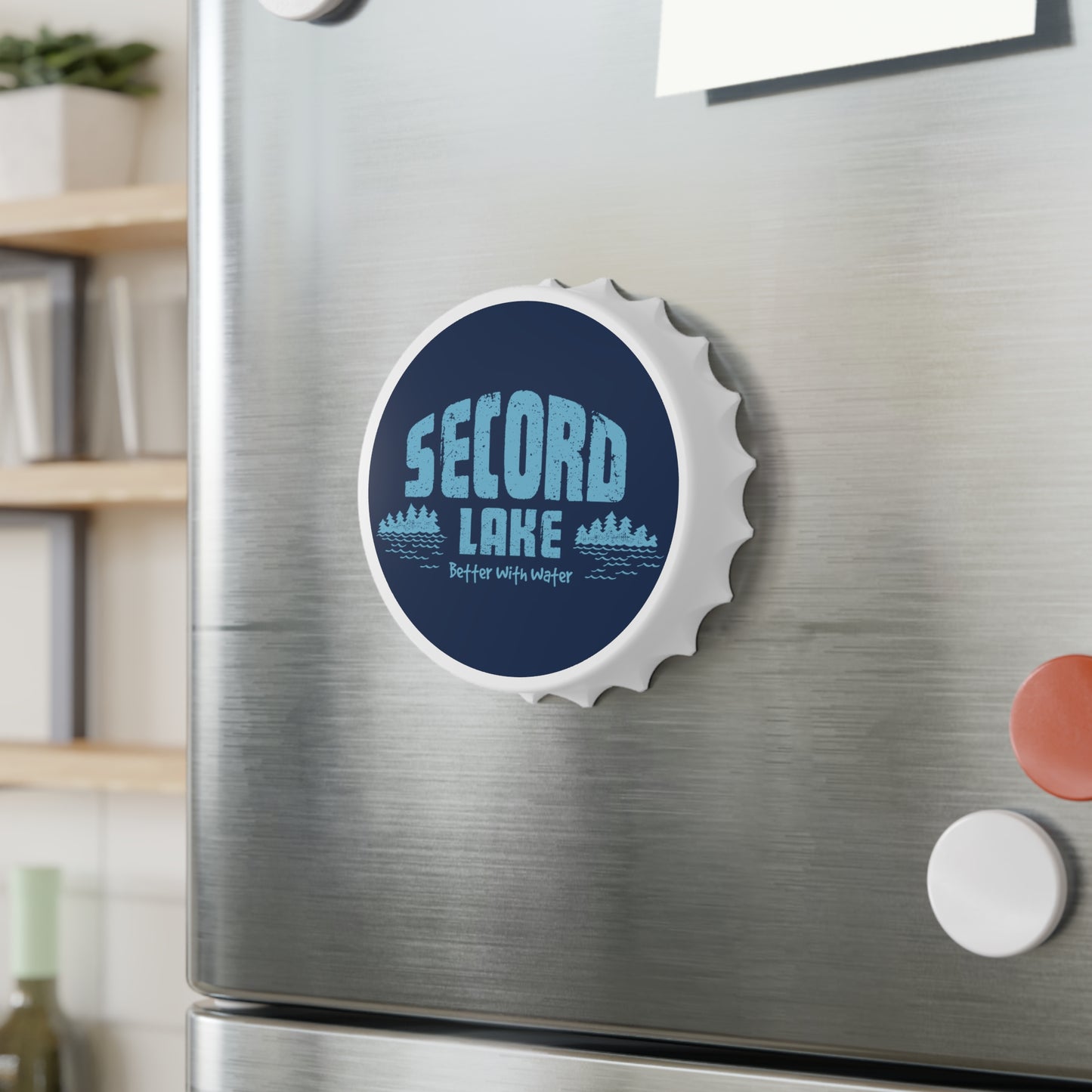 "Second Lake, Better With Water" Bottle Opener