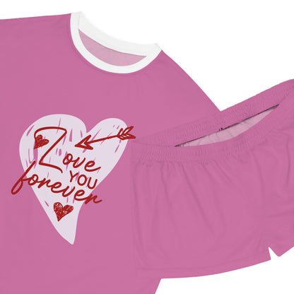 "Love You Forever" Women's Short Pajama Set
