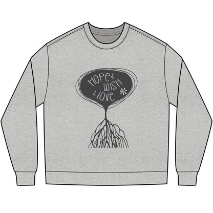 "Hope & Wish & Love" Bella + Canava Long Sleeve Tee