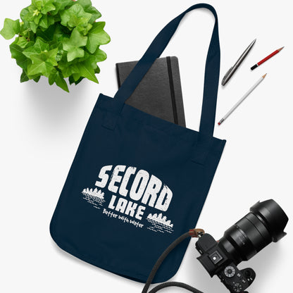 Tote Bag — "Secord Lake" Vintage Camp Tote (Better With Water)