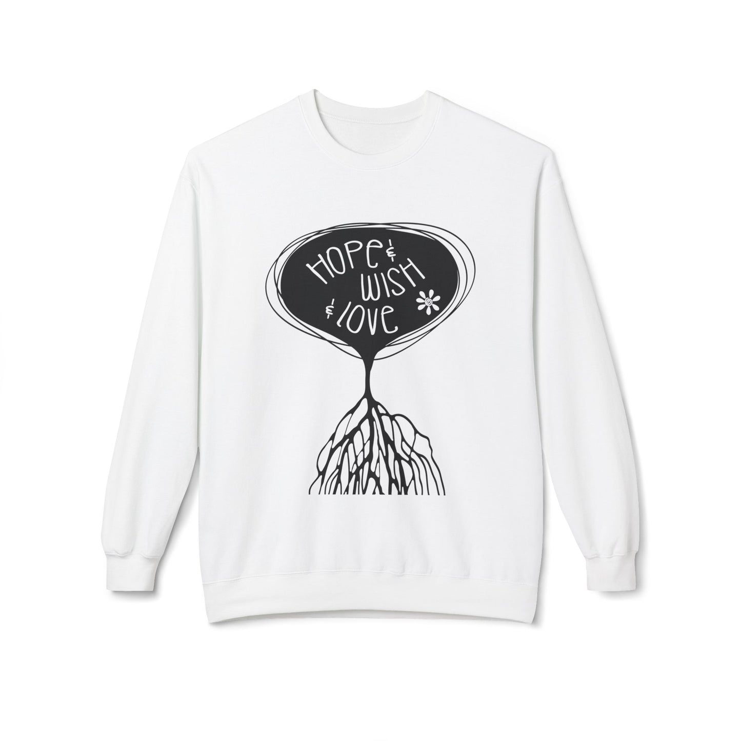 "Hope & Wish & Love" Crewneck Sweatshirt