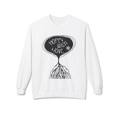 "Hope & Wish & Love" Crewneck Sweatshirt