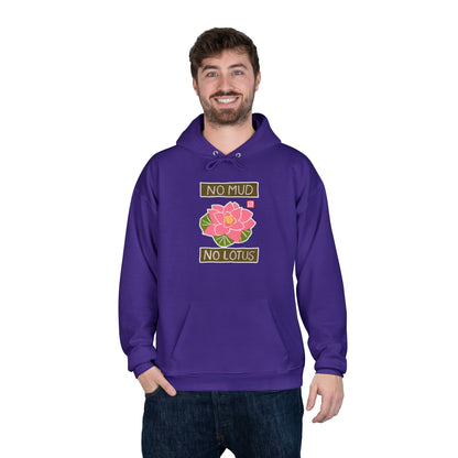 "No Mud No Lotus" Lotus Flower Hoodie | Yoga Sweatshirt | Mindfulness Apparel