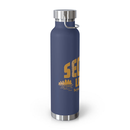 "Secord Lake, Better with Water" 22oz Insulated Water Bottle