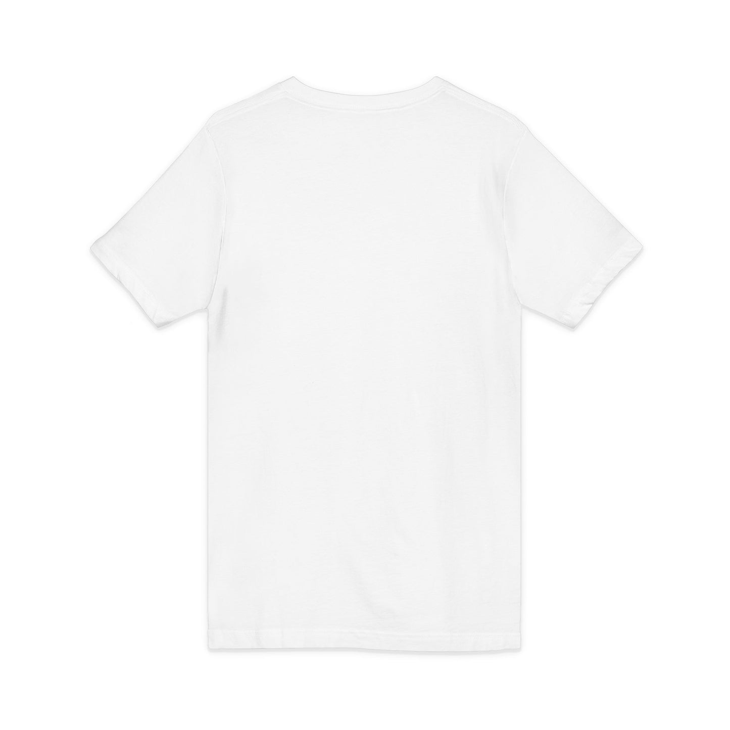 Off Centered Unisex Jersey Short Sleeve V-Neck Tee (pl)