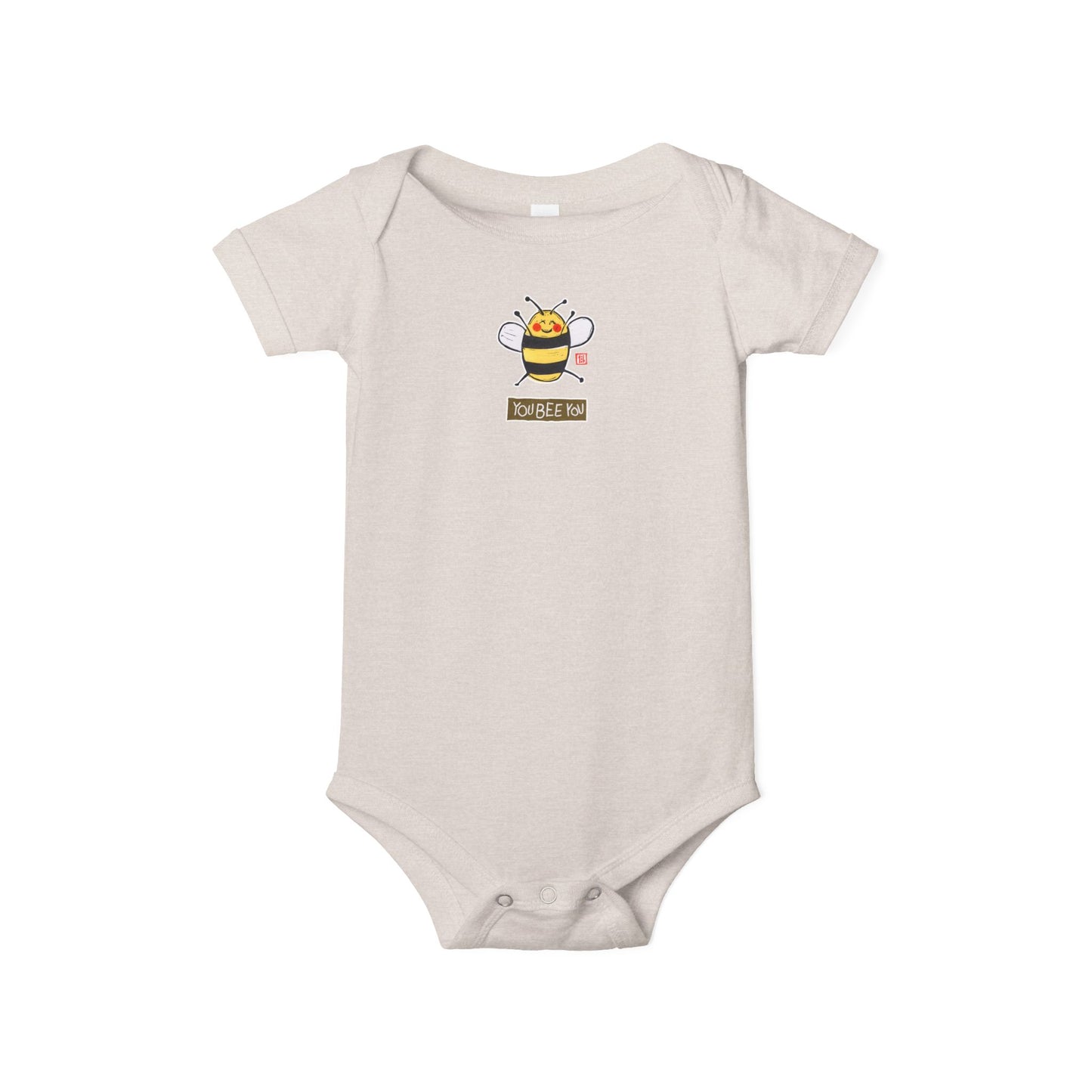 "You Bee You" Graphic Baby Onesie | Bella+Canvas Bodysuit | Self Acceptance Baby Gift
