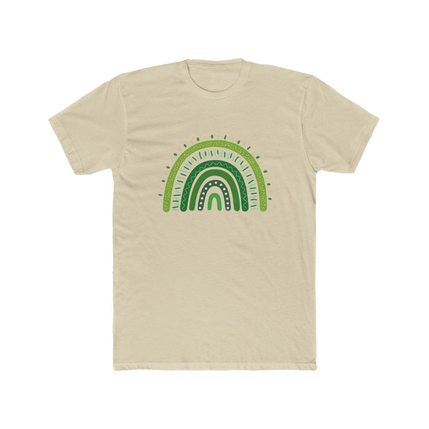 Lucky Men's Shamrock T-Shirt | Green Rainbow & Clover Graphic | St. Patrick's Day Apparel