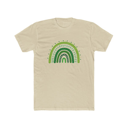 Lucky Men's Shamrock T-Shirt | Green Rainbow & Clover Graphic | St. Patrick's Day Apparel