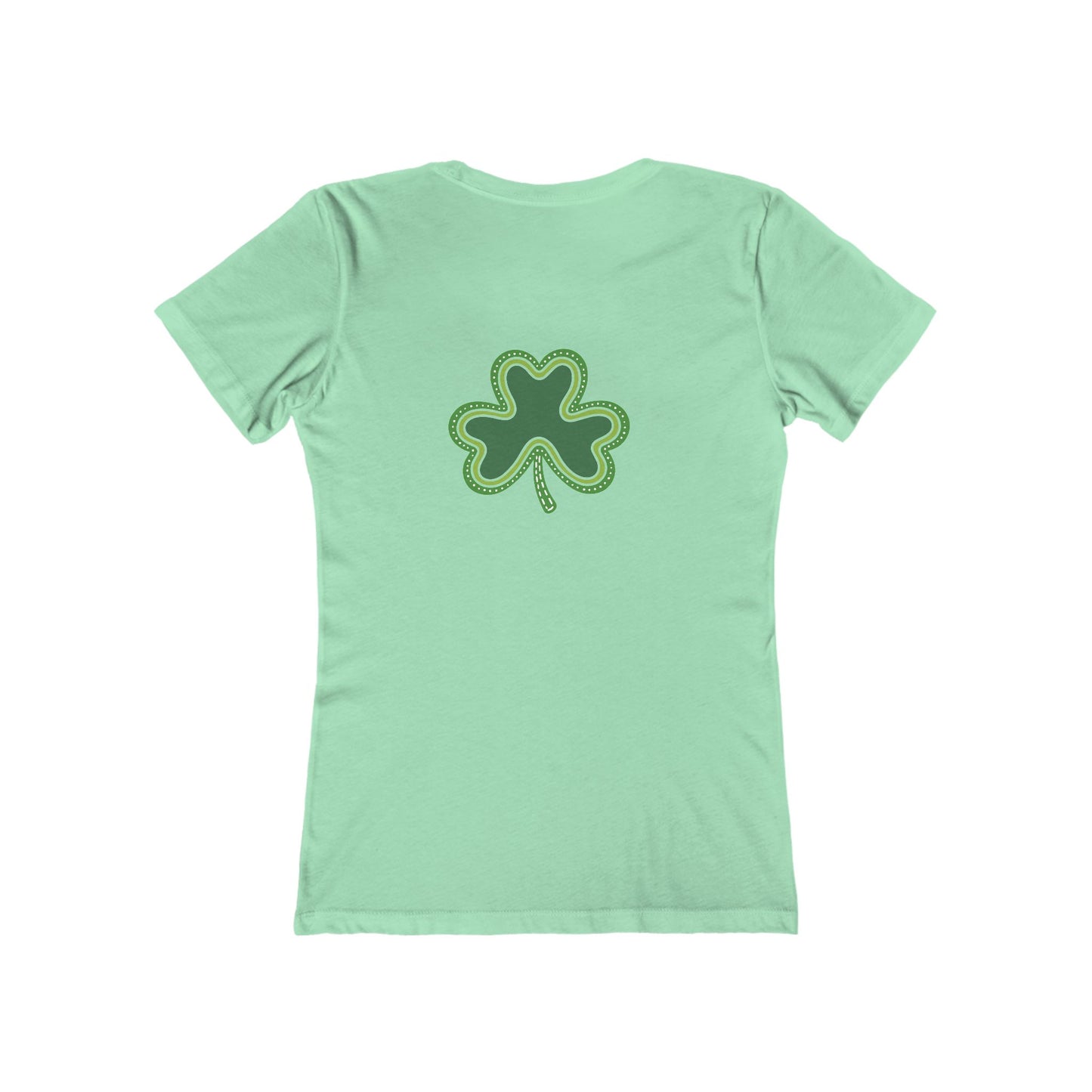 Lucky Woman's Shamrock T-Shirt | Green Rainbow & Clover Graphic | St. Patrick's Day Apparel
