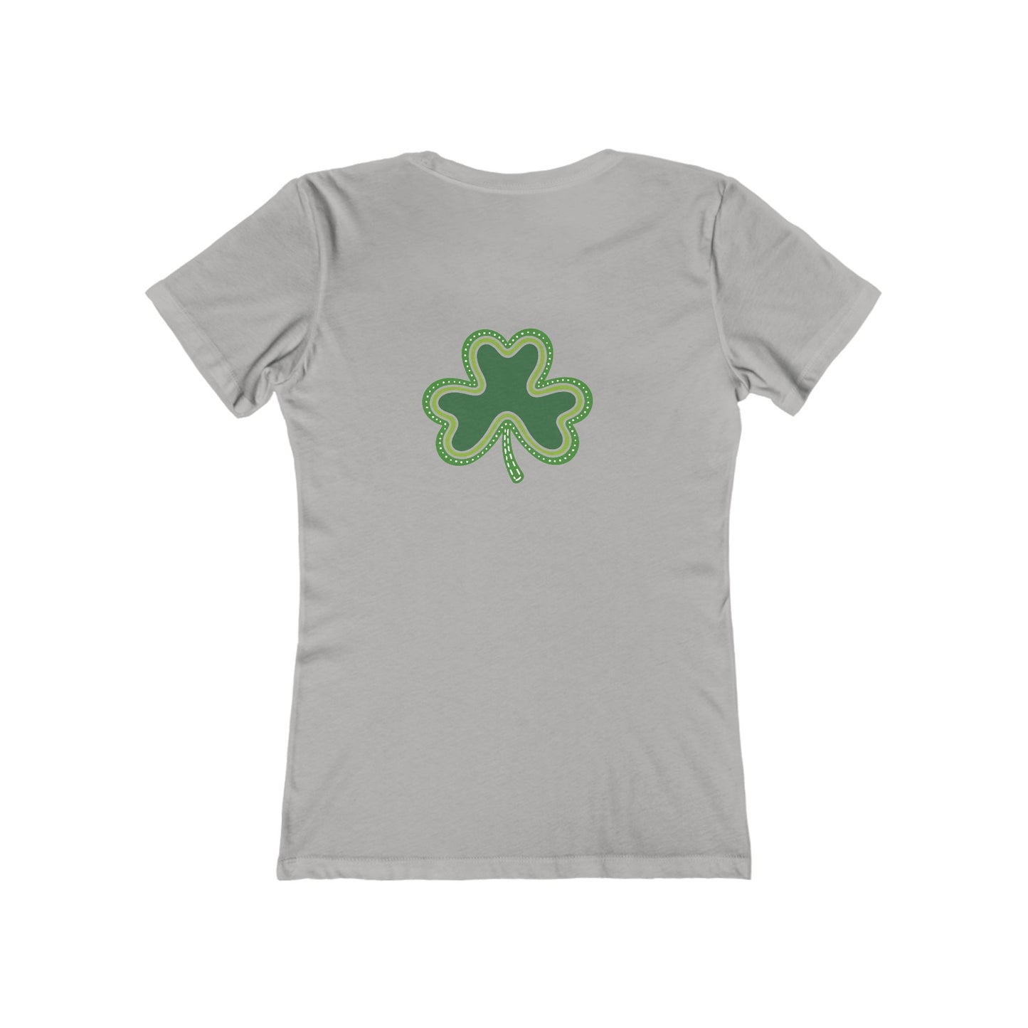 Lucky Woman's Shamrock T-Shirt | Green Rainbow & Clover Graphic | St. Patrick's Day Apparel
