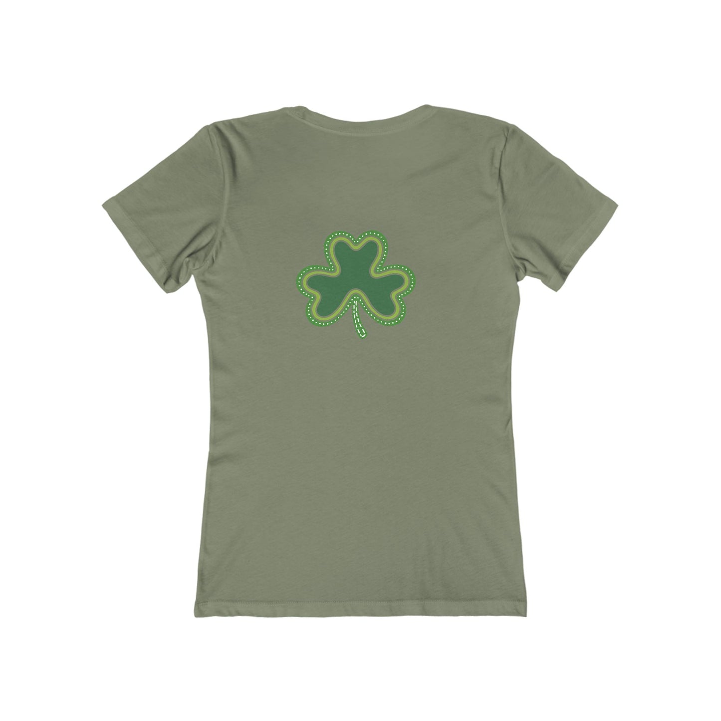 Lucky Woman's Shamrock T-Shirt | Green Rainbow & Clover Graphic | St. Patrick's Day Apparel