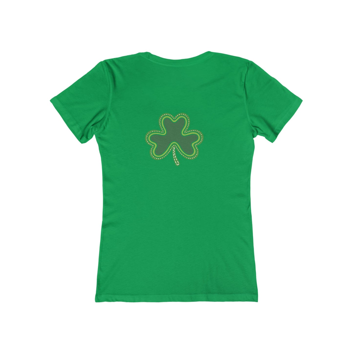 Lucky Woman's Shamrock T-Shirt | Green Rainbow & Clover Graphic | St. Patrick's Day Apparel