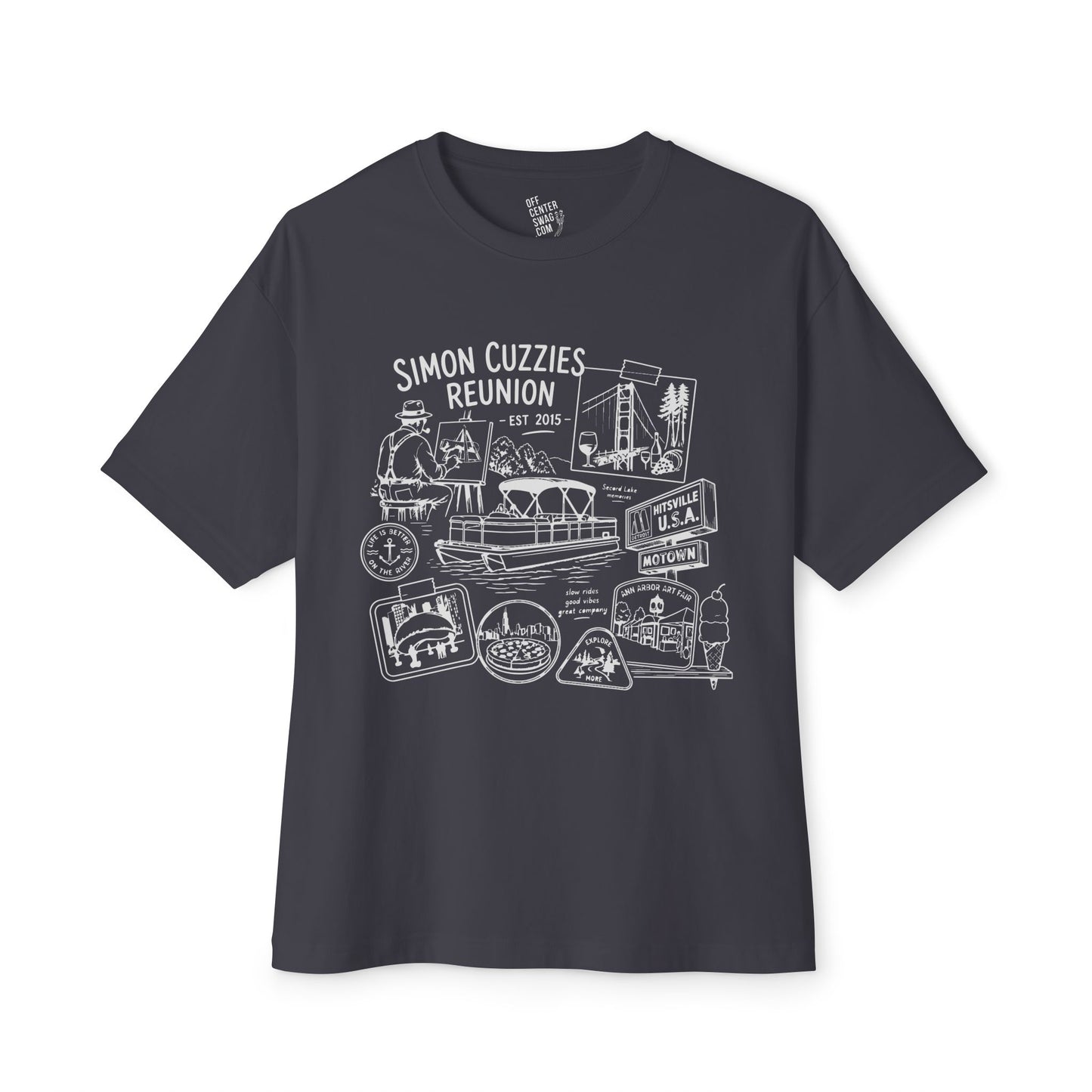 "Cuzzie Reunion" Unisex Oversized Boxy Tee