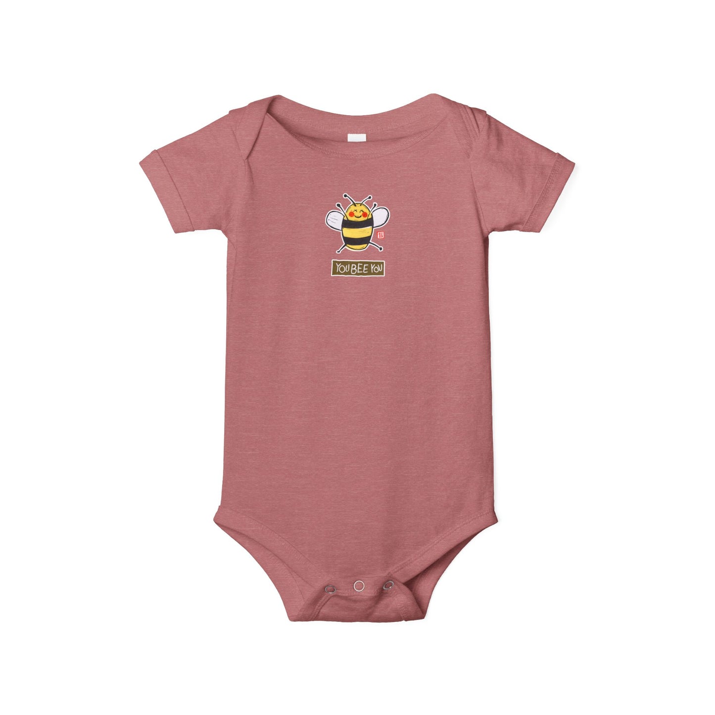"You Bee You" Graphic Baby Onesie | Bella+Canvas Bodysuit | Self Acceptance Baby Gift