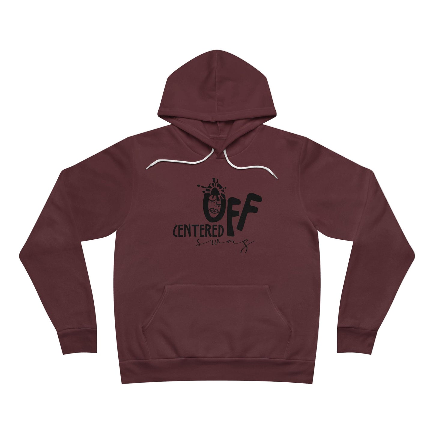Centered Off logo hoodie | Pullover Hoodie, minimalist typography sweatshirt (py)